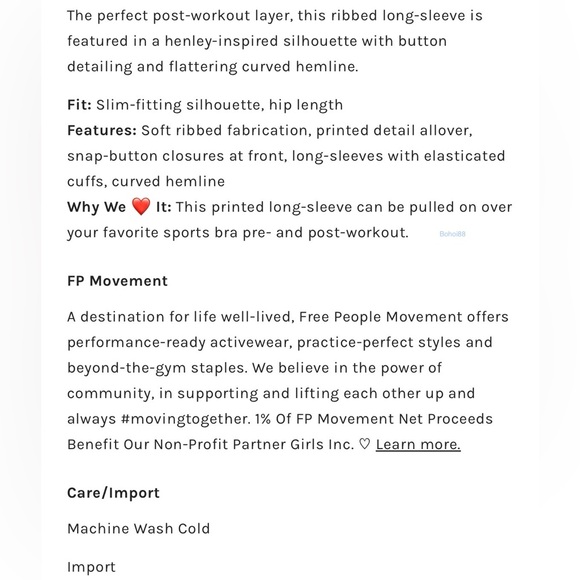 NEW FreePeople Movement Rally Printed
Layer Long Sleeve - Picture 8 of 12